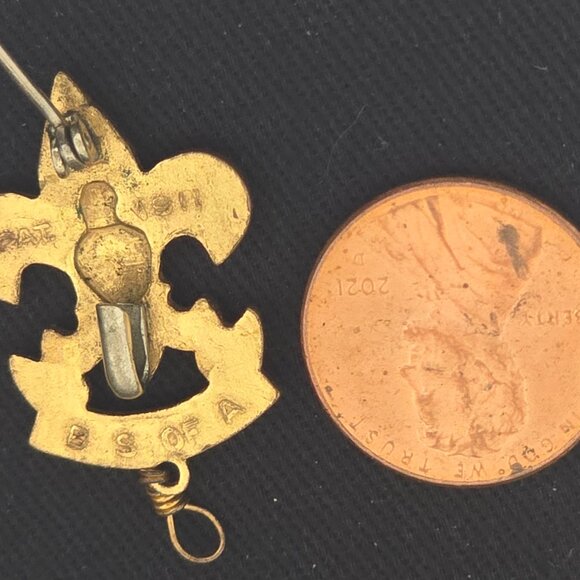 Boy Scouts Of America Be Prepared Pin 1 Inch Pin - Picture 3 of 4